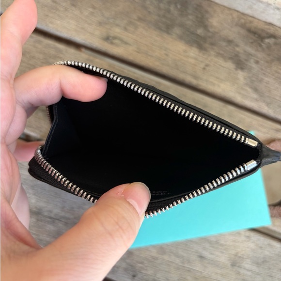 Tiffany & Co. Black Textured Card Holder - Picture 3 of 6